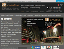 Tablet Screenshot of drcreativeproductions.co.uk